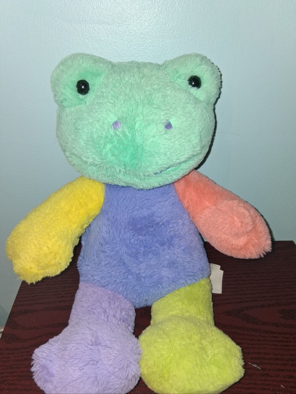 Build A Bear Colorblock Frog Plush Toy